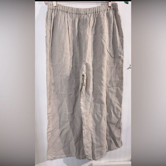 FLAX by Jeanne Engettet pants Sz L 100% Linen Sz L - Picture 5 of 8